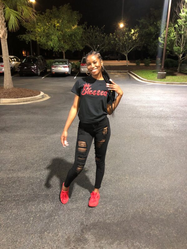 Blessed Glitter Tee