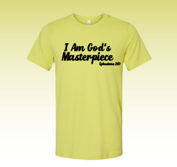 I Am God's Masterpiece Short Sleeve - Image 3